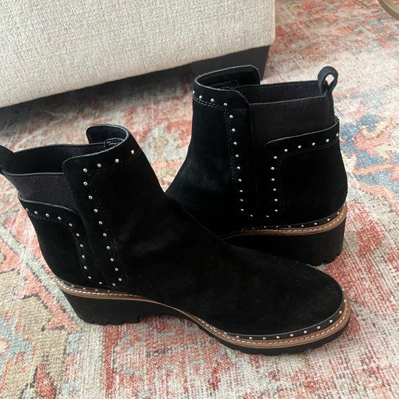 Dolce Vita Huey Studded Bootie Black Suede Size 12 - Picture 6 of 12